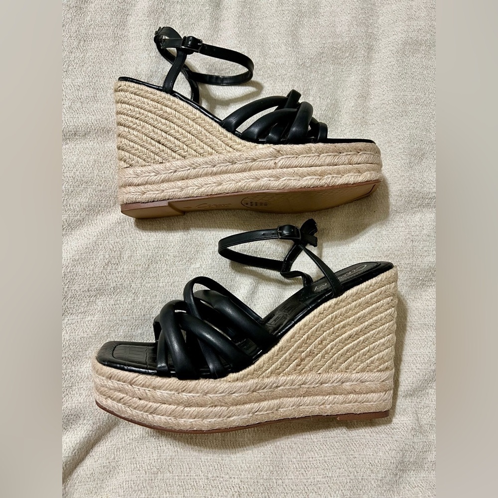 Criss Cross lightweight Platform Sandals - Circus NY by Sam Edelman-Blk 9.5 - Picture 4 of 9